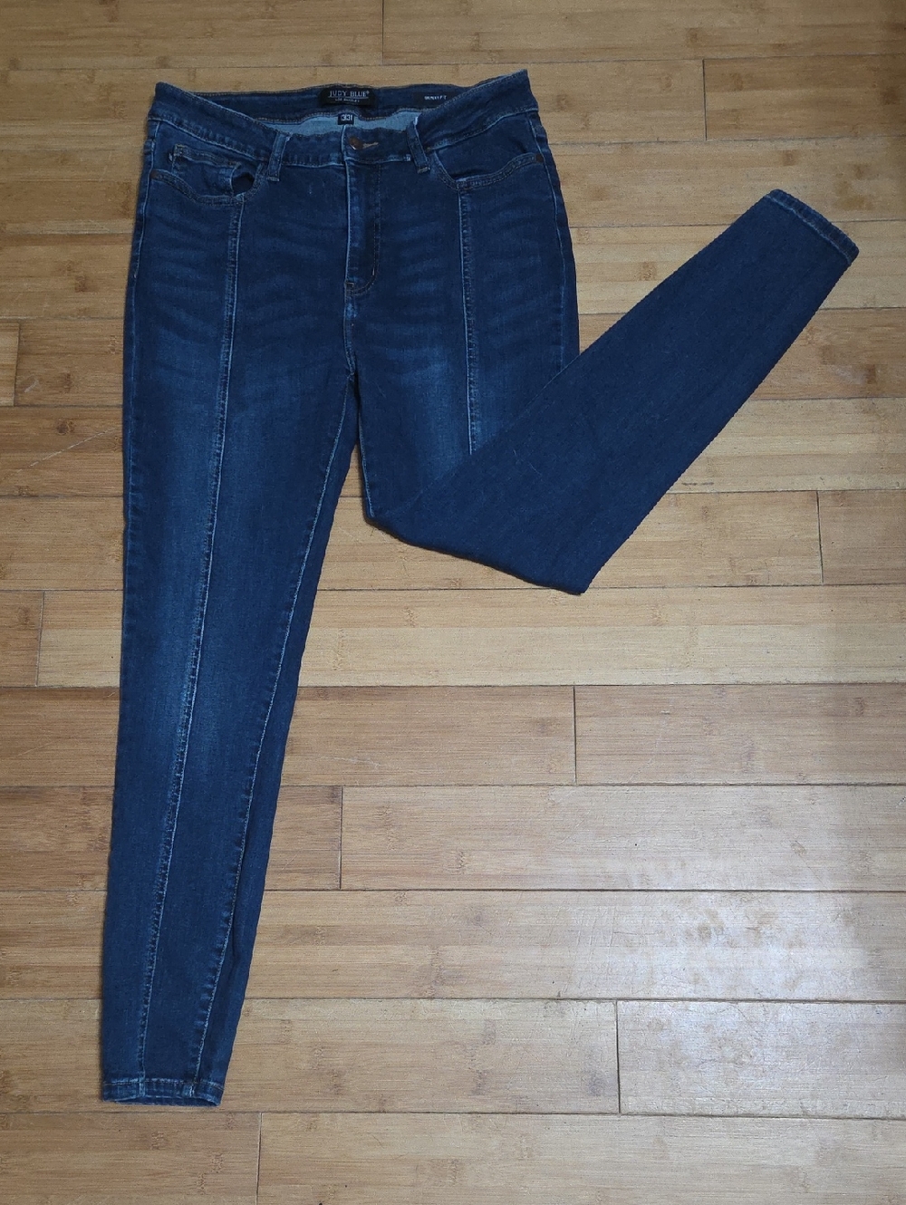 Judy Blue 13/31 Dark Blue Women's Skinny Jeans